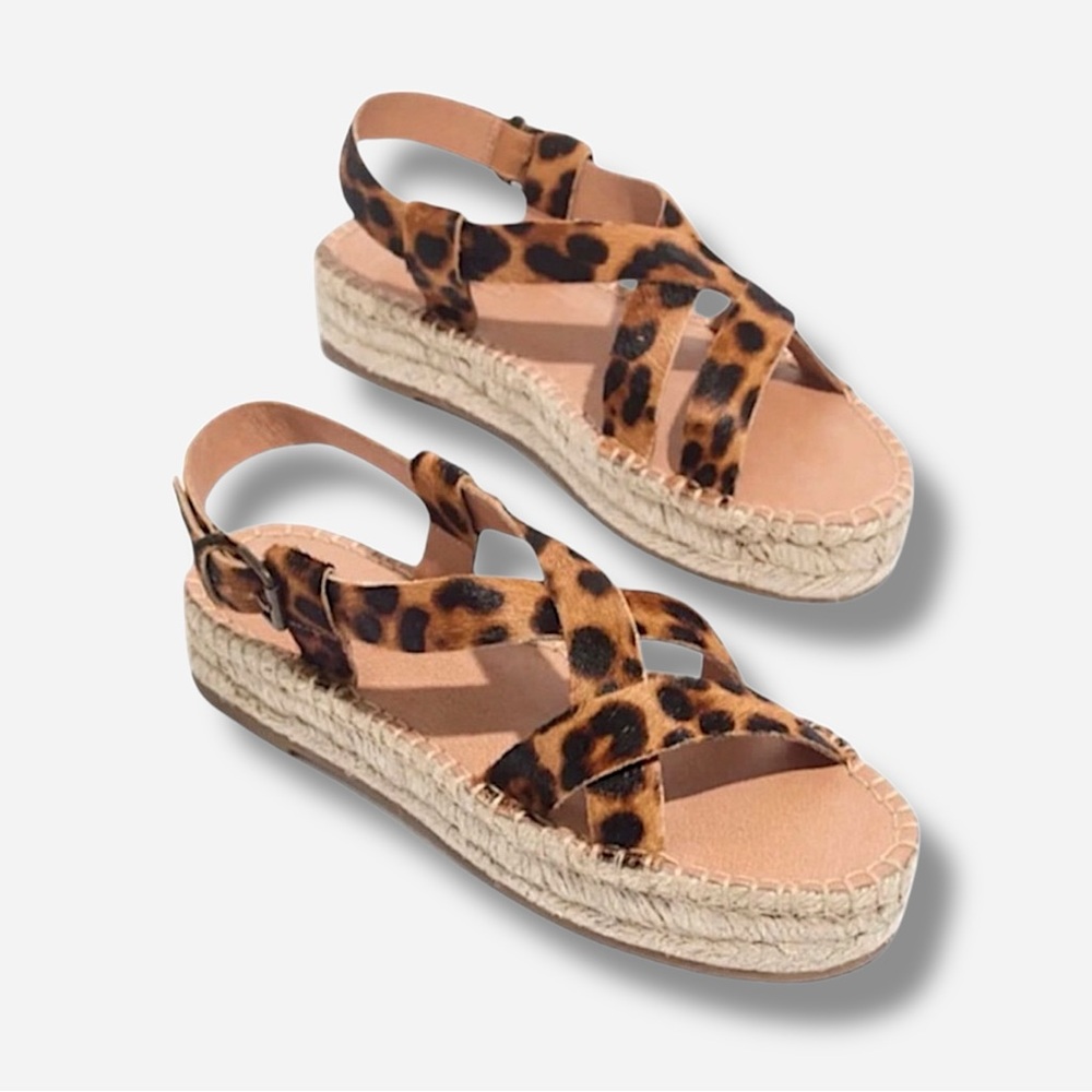 🌸New🌸 Madewell Sandals in Calf Hair Sz 8.5 NIB